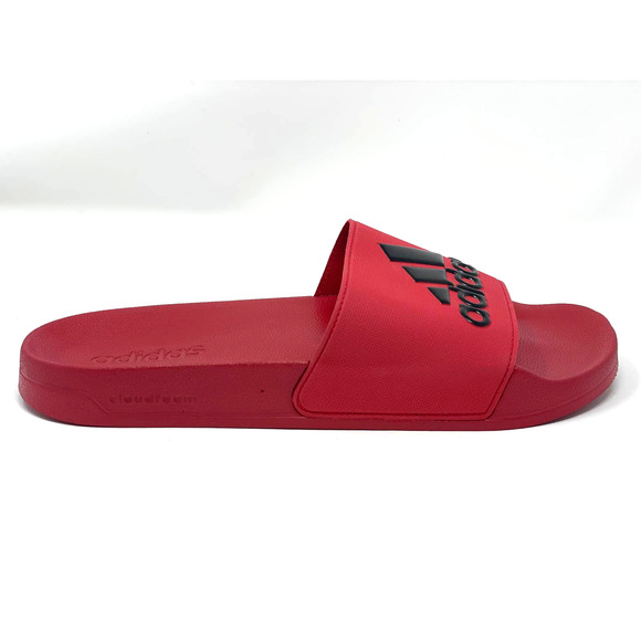 *Rare* Adidas Adilette Shower Slides Mens 13 Sports Sandals Slippers EE7039 Red - Picture 3 of 9